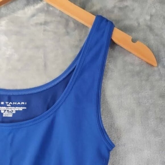 Elie Tahari Royal Blue Stretch Tank Top M/L - Picture 5 of 7